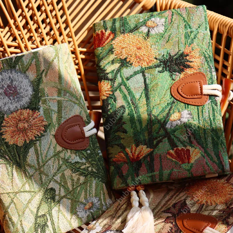 Autumn-Themed Vintage Tapestry Oil Painting Handmade Book Sleeve Notebook/Journal (A5/A6)