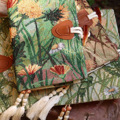 Autumn-Themed Vintage Tapestry Oil Painting Handmade Book Sleeve Notebook/Journal (A5/A6)