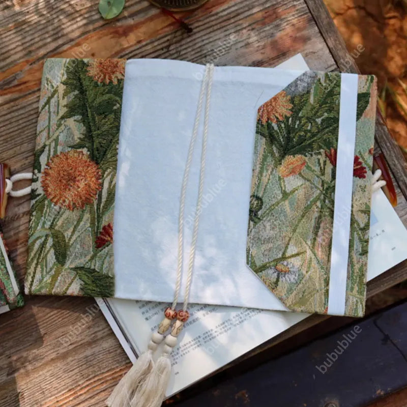 Autumn-Themed Vintage Tapestry Oil Painting Handmade Book Sleeve Notebook/Journal (A5/A6)