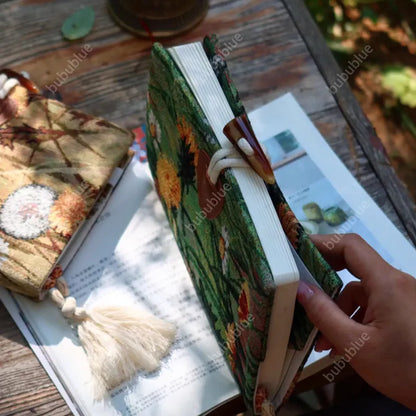 Autumn-Themed Vintage Tapestry Oil Painting Handmade Book Sleeve Notebook/Journal (A5/A6)