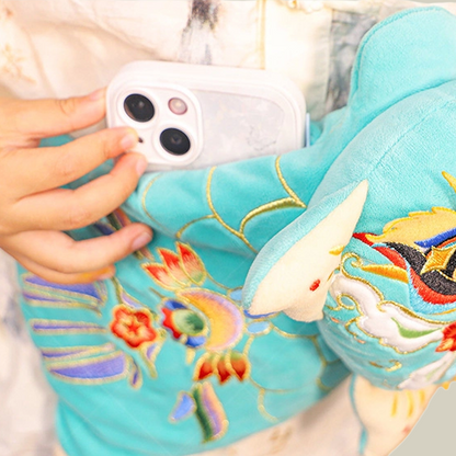 Handmade Embroidered Lion Buddy Backpack