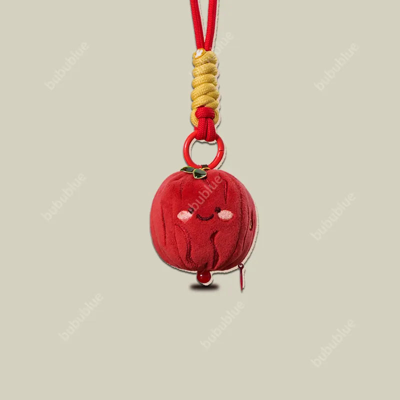 Embroidered Lucky Gourd/Ingot Plush Sachet Pendant