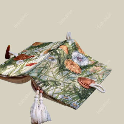 Autumn-Themed Vintage Tapestry Oil Painting Handmade Book Sleeve Notebook/Journal (A5/A6)