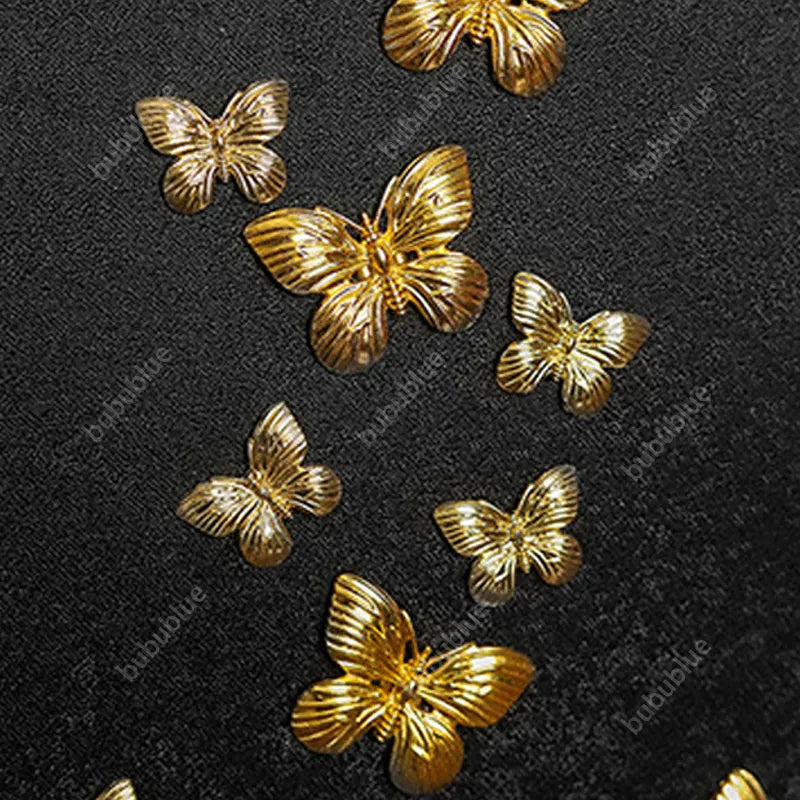 Golden Butterfly Embroidered Black Tote Bag with Crossbody Strap