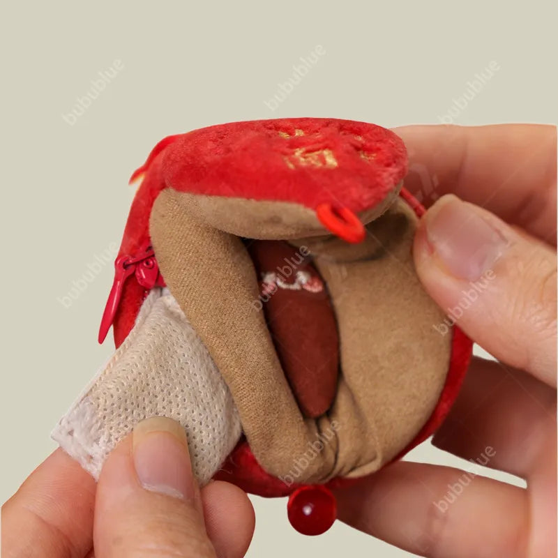 Embroidered Lucky Gourd/Ingot Plush Sachet Pendant