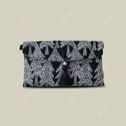 Lightweight Pine Embroidered Mobile Phone Crossbody Envelope Bag