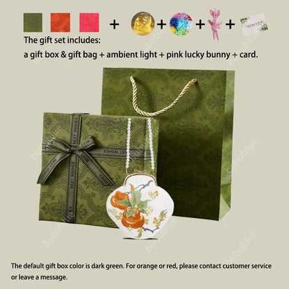 Persimmon Embroidered Pearl Chain Kiss-Lock Crossbody Bag